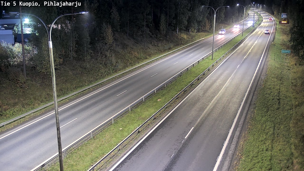 Weather Camera Image Road 5 Kuopio, Pihlajaharju, Kuopio, Pohjois-Savo