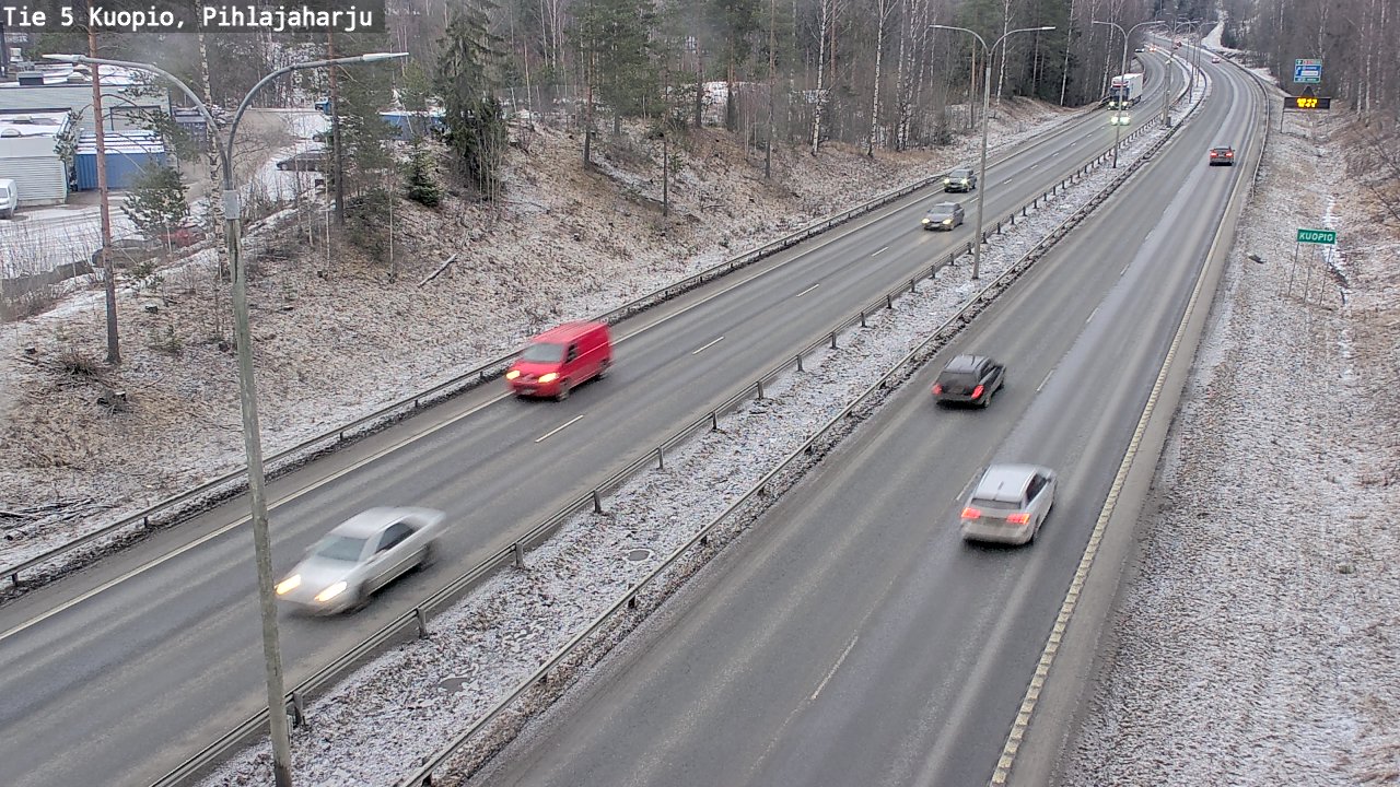 Kelikamerat Kuva Tie 5 Kuopio, Pihlajaharju, Kuopio, Pohjois-Savo