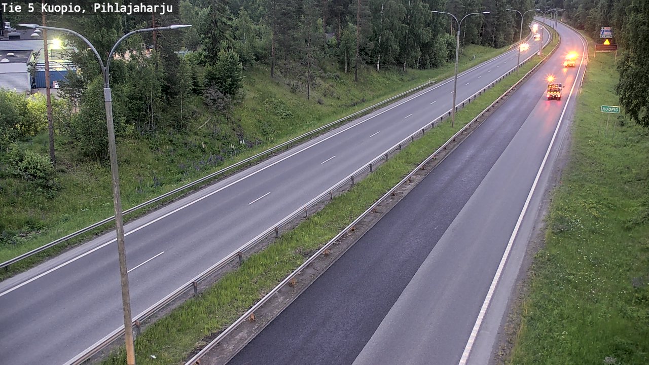 Kelikamerat Kuva Tie 5 Kuopio, Pihlajaharju, Kuopio, Pohjois-Savo