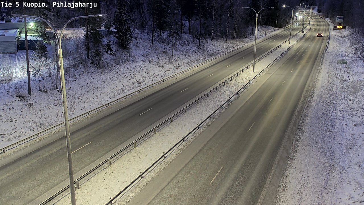 Kelikamerat Kuva Tie 5 Kuopio, Pihlajaharju, Kuopio, Pohjois-Savo