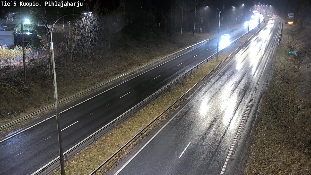 Weather Camera Image Väg 5 Kuopio, Pihlajaharju, Kuopio, Pohjois-Savo