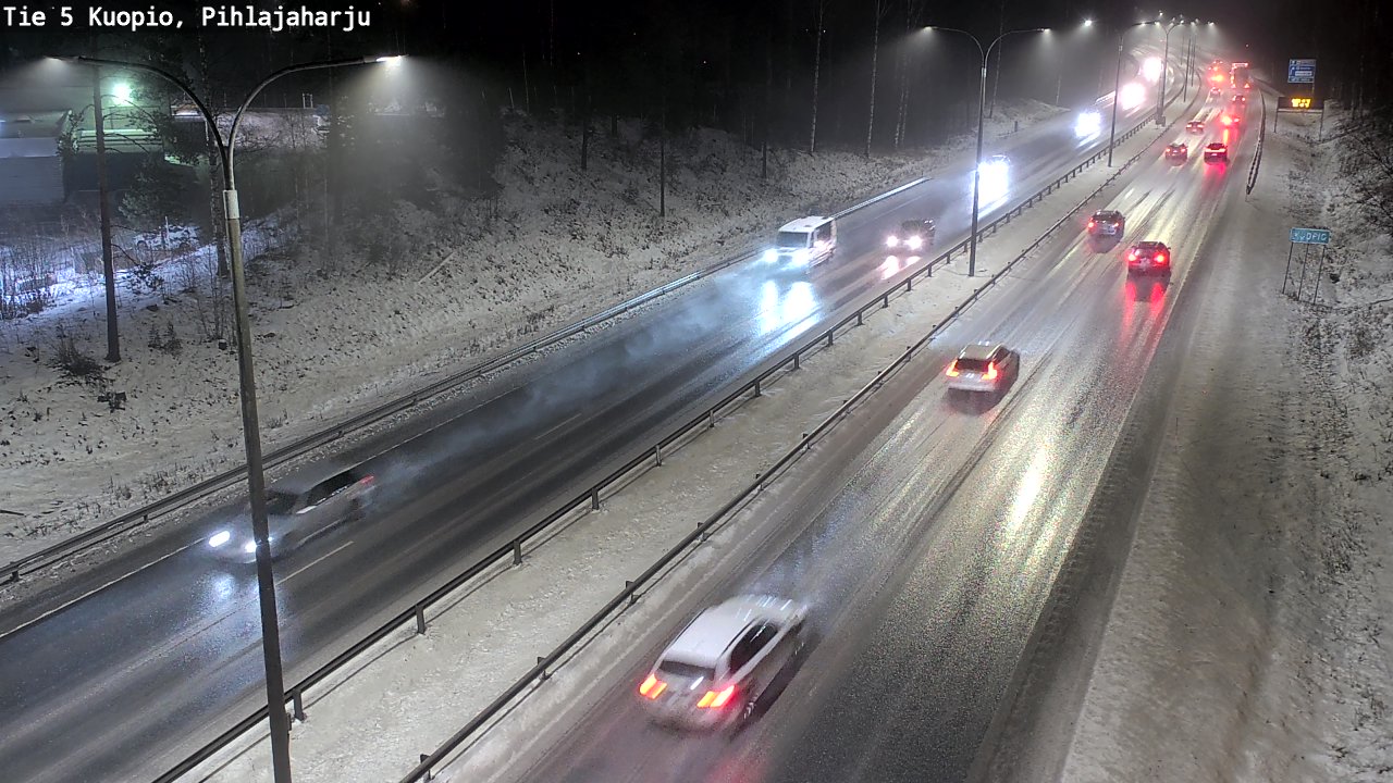 Weather Camera Image Road 5 Kuopio, Pihlajaharju, Kuopio, Pohjois-Savo