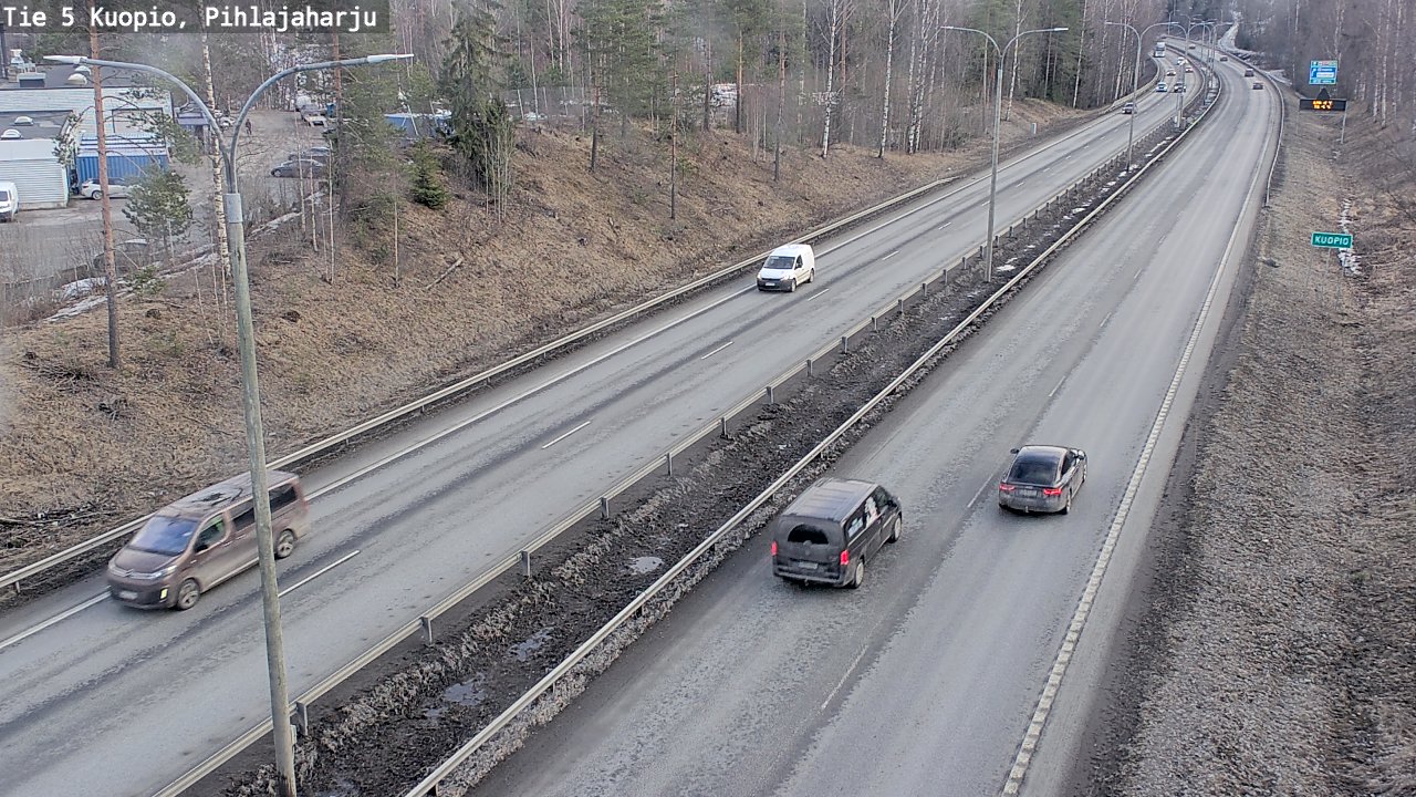 Weather Camera Image Road 5 Kuopio, Pihlajaharju, Kuopio, Pohjois-Savo