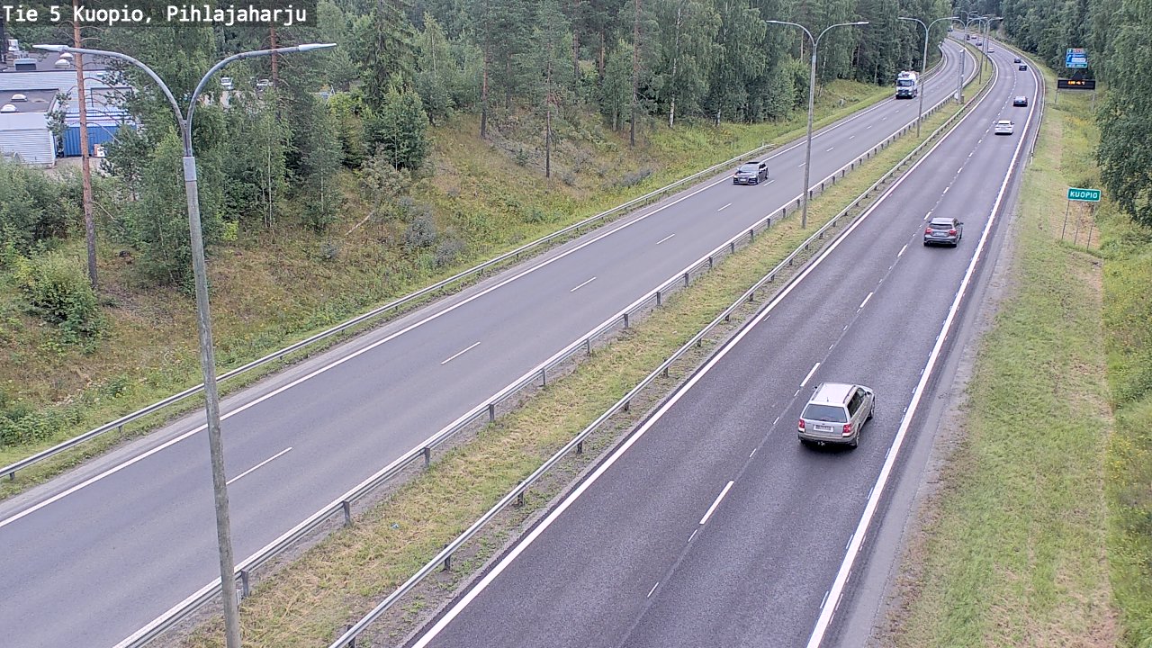 Weather Camera Image Road 5 Kuopio, Pihlajaharju, Kuopio, Pohjois-Savo