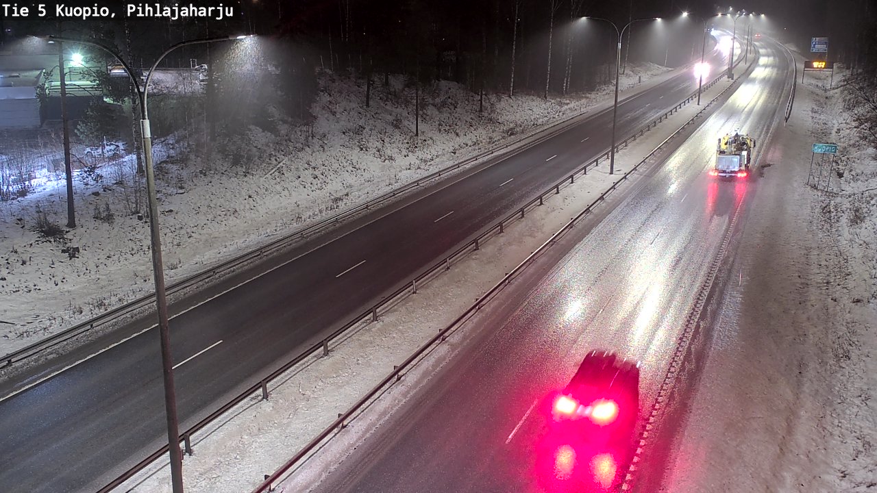 Weather Camera Image Road 5 Kuopio, Pihlajaharju, Kuopio, Pohjois-Savo