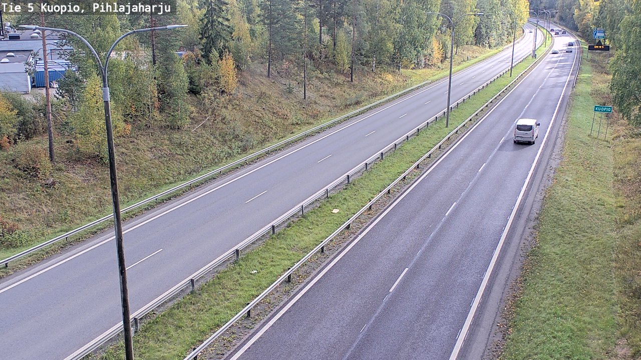Kelikamerat Kuva Tie 5 Kuopio, Pihlajaharju, Kuopio, Pohjois-Savo