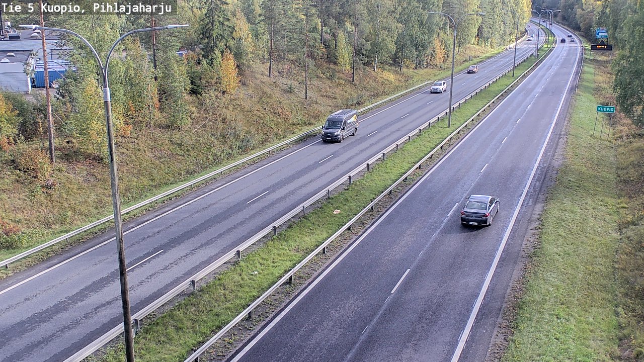 Weather Camera Image Road 5 Kuopio, Pihlajaharju, Kuopio, Pohjois-Savo