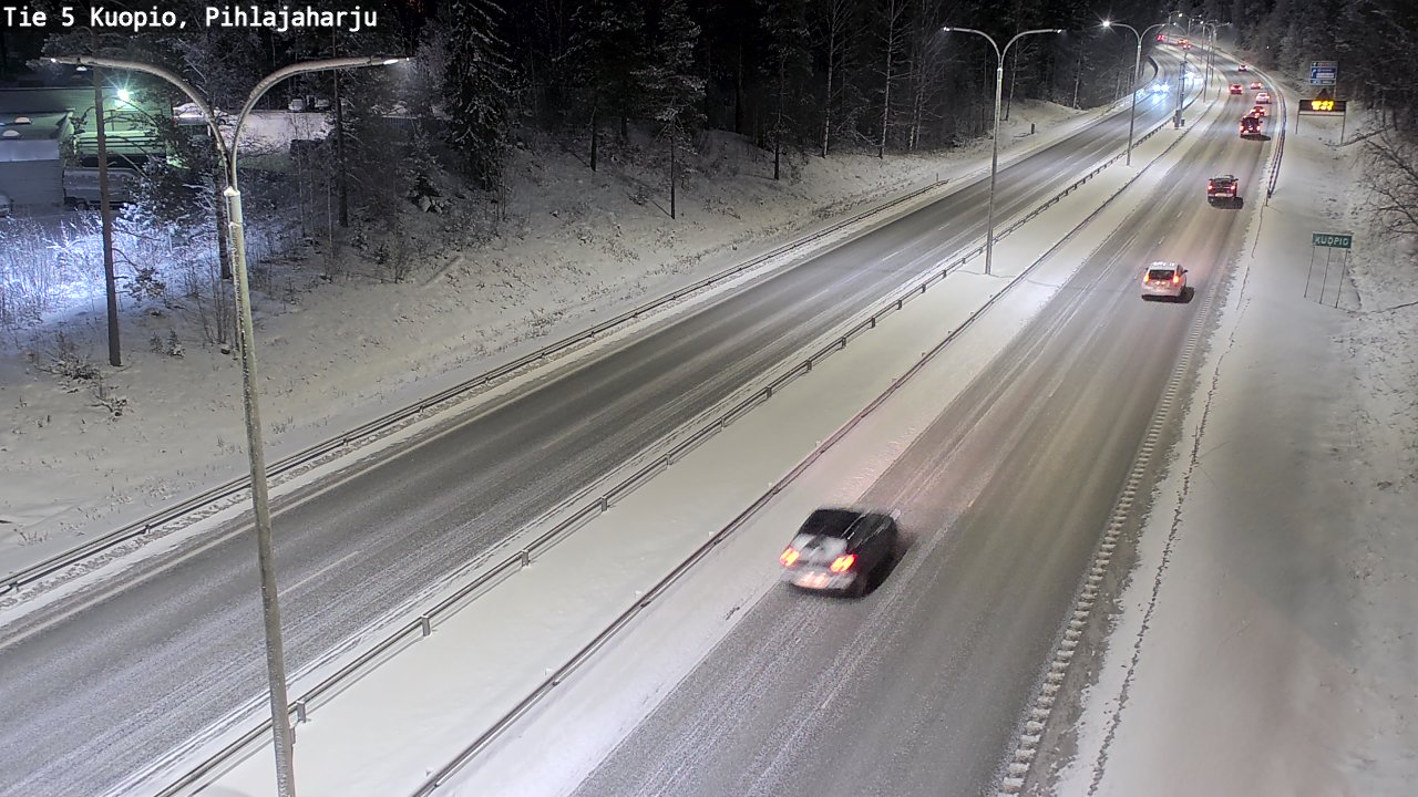 Kelikamerat Kuva Tie 5 Kuopio, Pihlajaharju, Kuopio, Pohjois-Savo