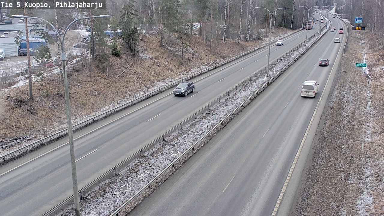 Kelikamerat Kuva Tie 5 Kuopio, Pihlajaharju, Kuopio, Pohjois-Savo