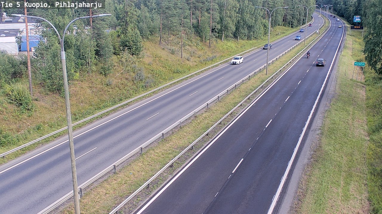 Kelikamerat Kuva Tie 5 Kuopio, Pihlajaharju, Kuopio, Pohjois-Savo