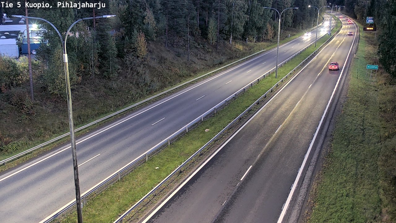 Weather Camera Image Road 5 Kuopio, Pihlajaharju, Kuopio, Pohjois-Savo
