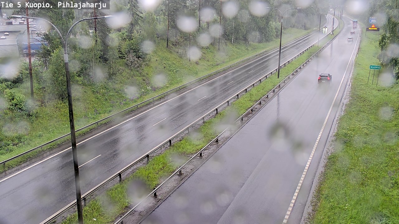 Weather Camera Image Väg 5 Kuopio, Pihlajaharju, Kuopio, Pohjois-Savo
