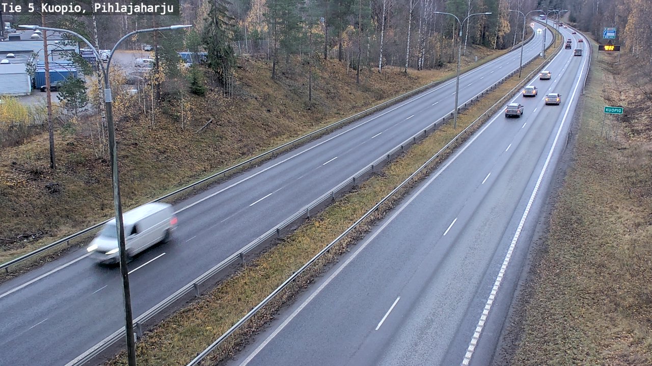 Weather Camera Image Väg 5 Kuopio, Pihlajaharju, Kuopio, Pohjois-Savo