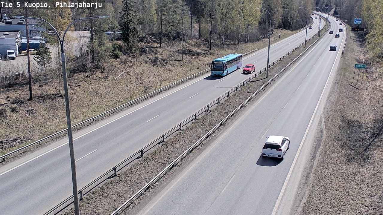 Weather Camera Image Road 5 Kuopio, Pihlajaharju, Kuopio, Pohjois-Savo