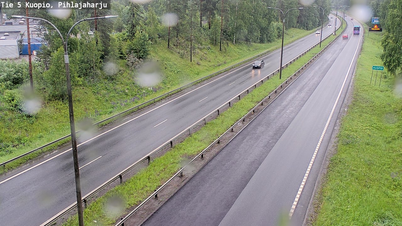 Weather Camera Image Väg 5 Kuopio, Pihlajaharju, Kuopio, Pohjois-Savo