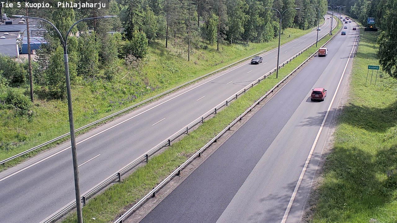 Kelikamerat Kuva Tie 5 Kuopio, Pihlajaharju, Kuopio, Pohjois-Savo