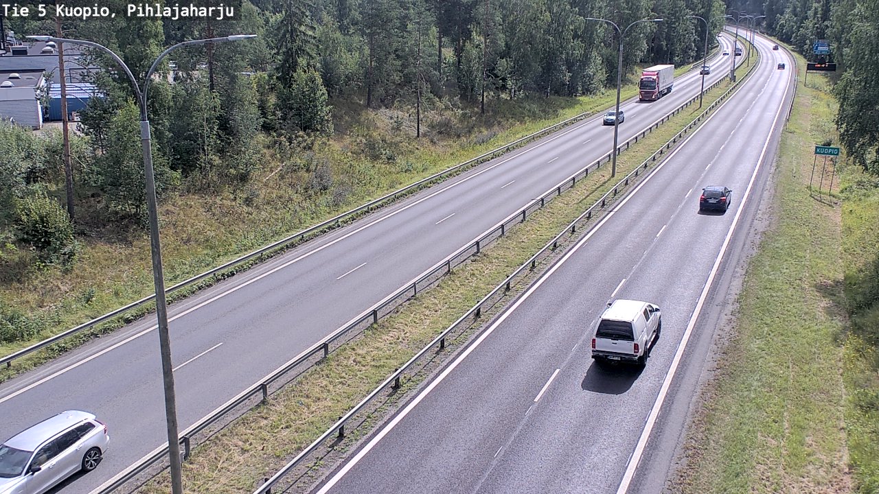 Kelikamerat Kuva Tie 5 Kuopio, Pihlajaharju, Kuopio, Pohjois-Savo