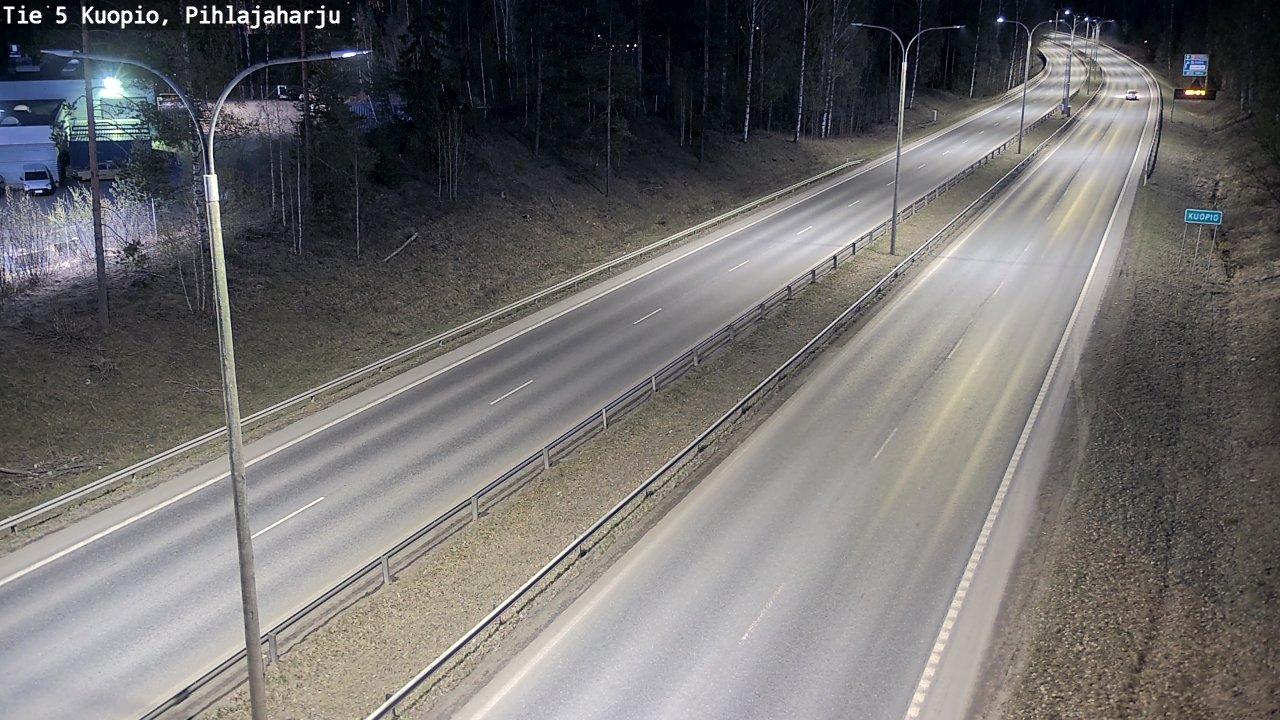 Weather Camera Image Road 5 Kuopio, Pihlajaharju, Kuopio, Pohjois-Savo