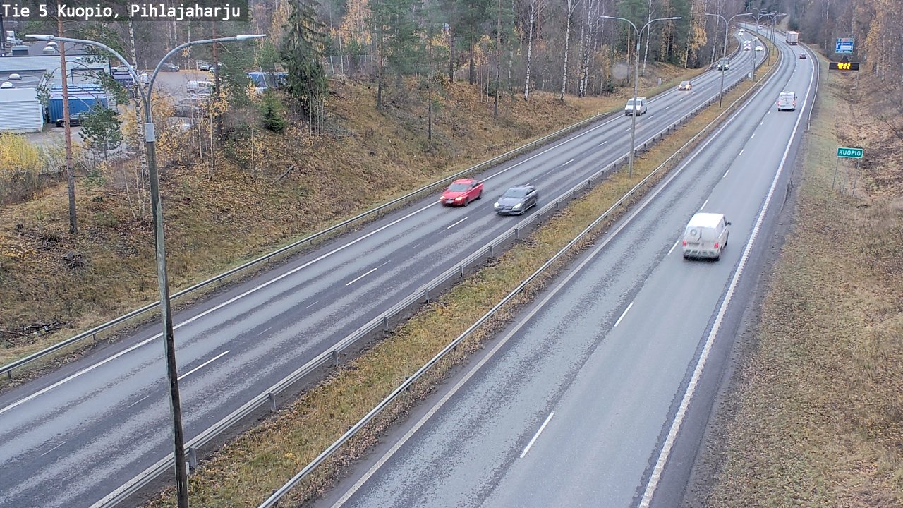 Weather Camera Image Väg 5 Kuopio, Pihlajaharju, Kuopio, Pohjois-Savo
