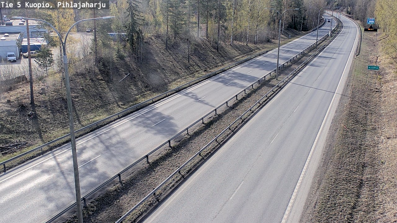 Weather Camera Image Road 5 Kuopio, Pihlajaharju, Kuopio, Pohjois-Savo