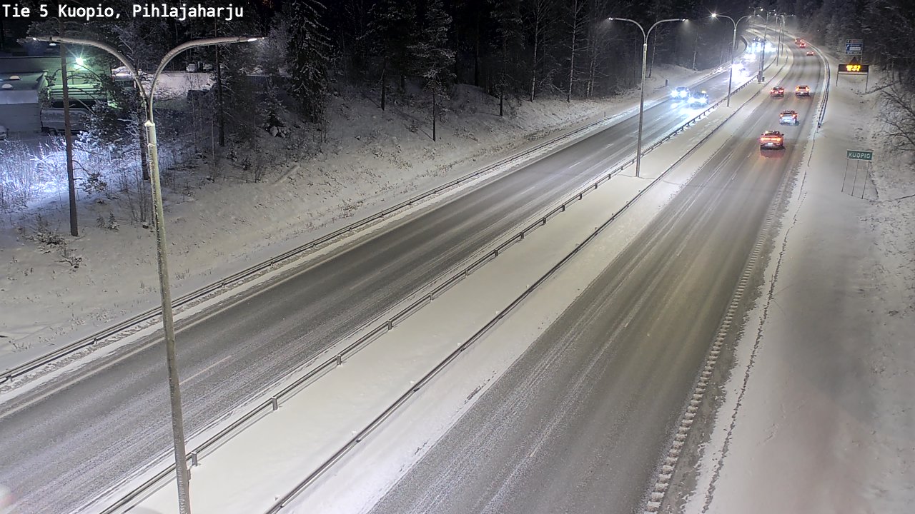 Kelikamerat Kuva Tie 5 Kuopio, Pihlajaharju, Kuopio, Pohjois-Savo