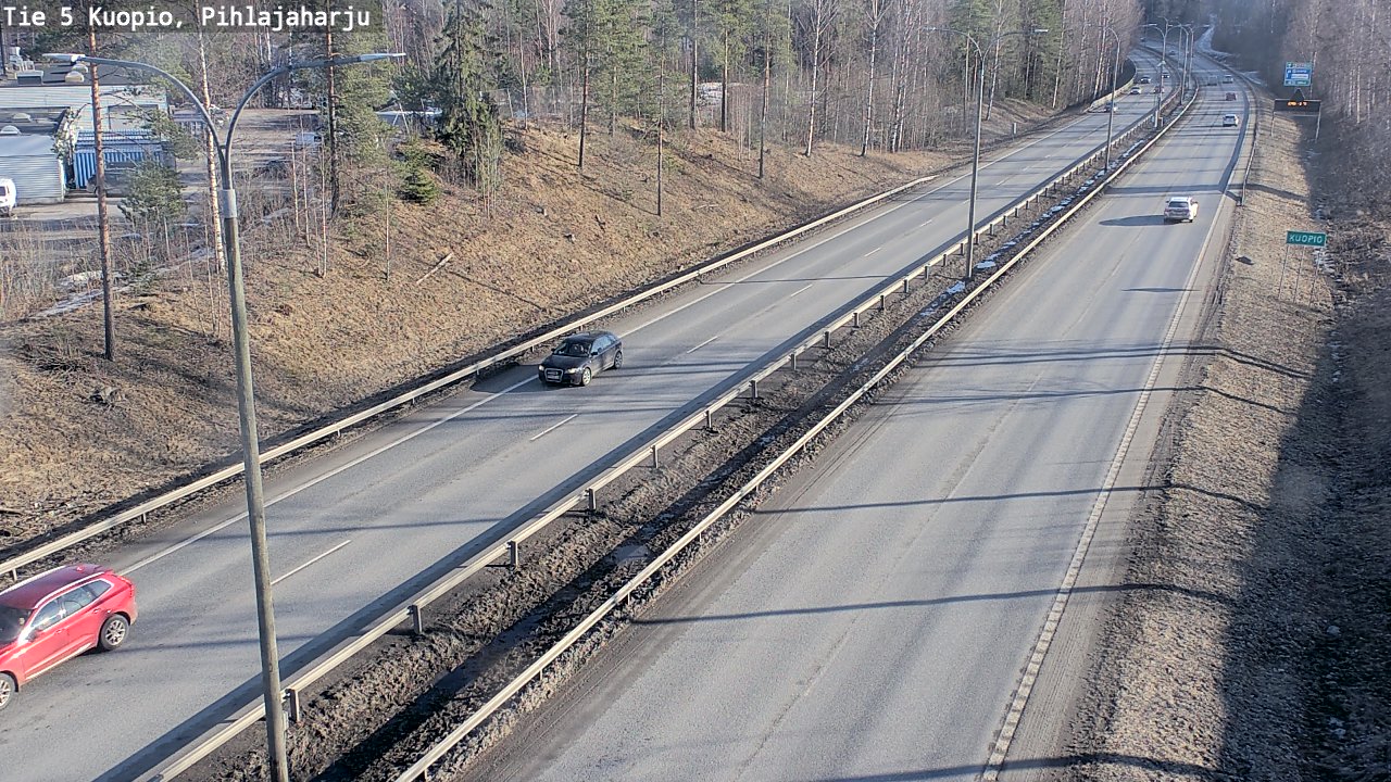 Kelikamerat Kuva Tie 5 Kuopio, Pihlajaharju, Kuopio, Pohjois-Savo