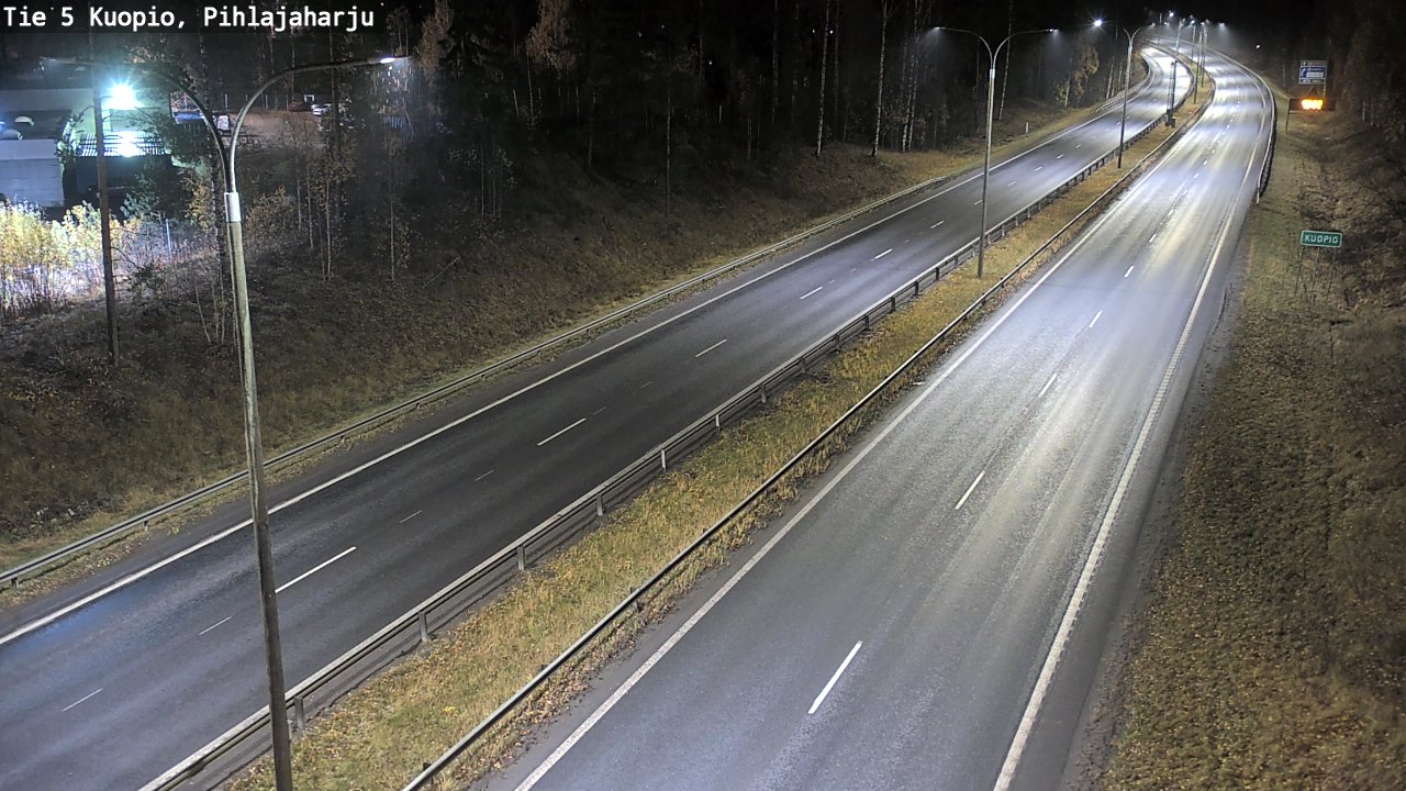 Kelikamerat Kuva Tie 5 Kuopio, Pihlajaharju, Kuopio, Pohjois-Savo