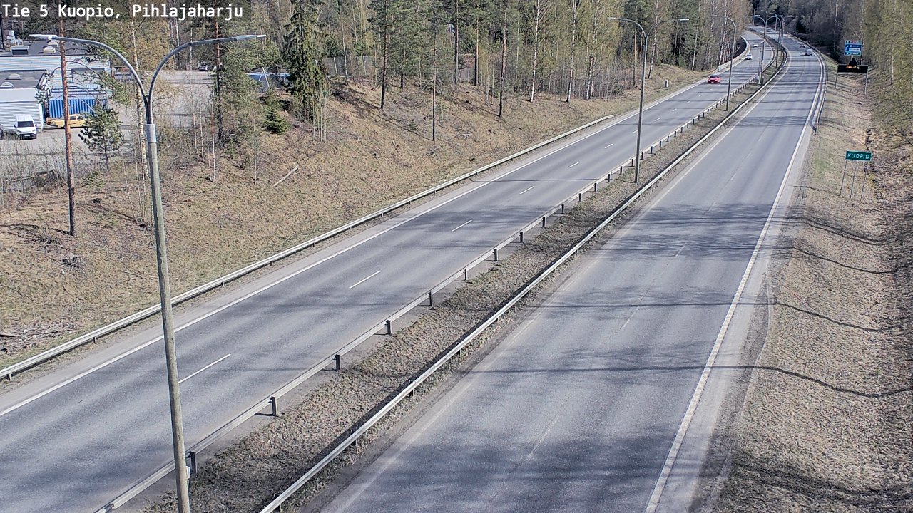 Weather Camera Image Road 5 Kuopio, Pihlajaharju, Kuopio, Pohjois-Savo
