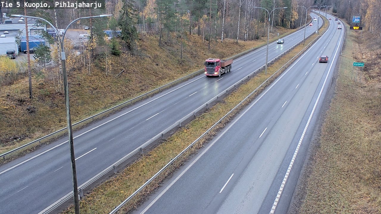 Weather Camera Image Väg 5 Kuopio, Pihlajaharju, Kuopio, Pohjois-Savo
