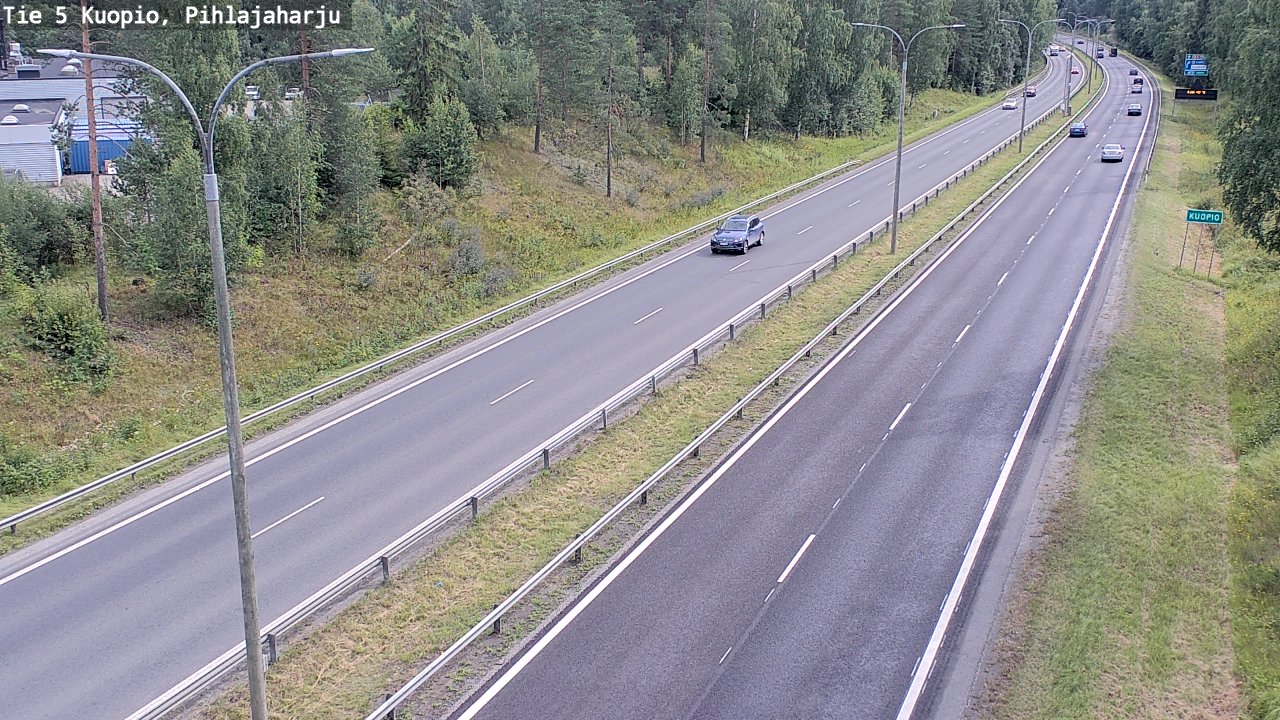 Weather Camera Image Road 5 Kuopio, Pihlajaharju, Kuopio, Pohjois-Savo