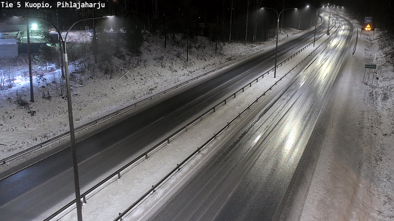 Weather Camera Image Road 5 Kuopio, Pihlajaharju, Kuopio, Pohjois-Savo