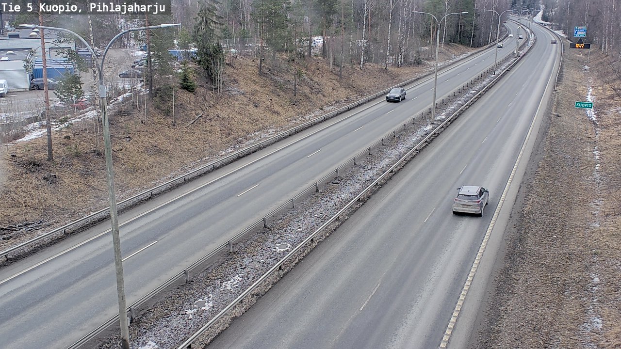 Kelikamerat Kuva Tie 5 Kuopio, Pihlajaharju, Kuopio, Pohjois-Savo