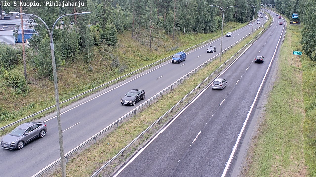 Weather Camera Image Road 5 Kuopio, Pihlajaharju, Kuopio, Pohjois-Savo