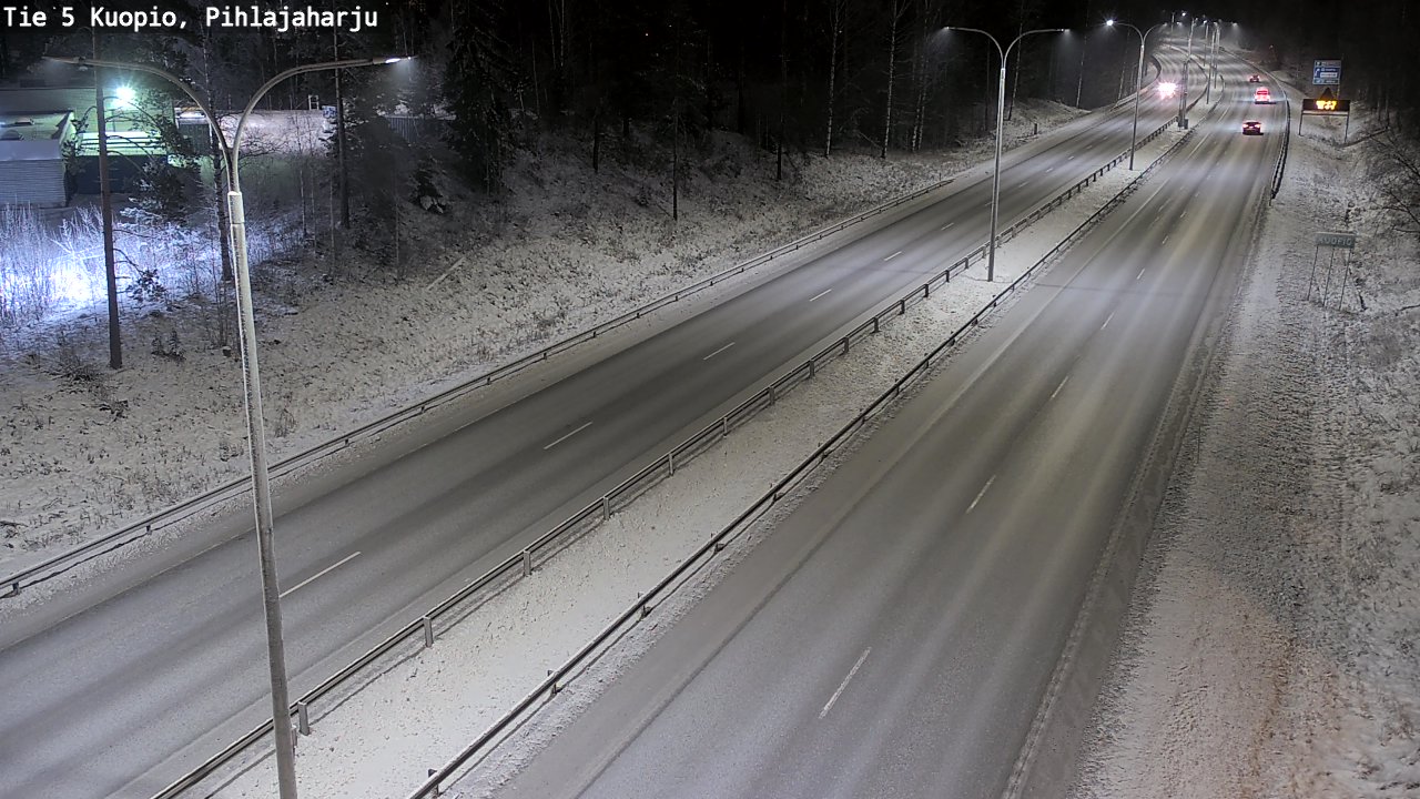 Kelikamerat Kuva Tie 5 Kuopio, Pihlajaharju, Kuopio, Pohjois-Savo
