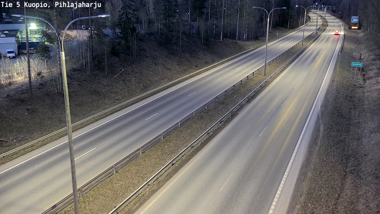 Weather Camera Image Road 5 Kuopio, Pihlajaharju, Kuopio, Pohjois-Savo