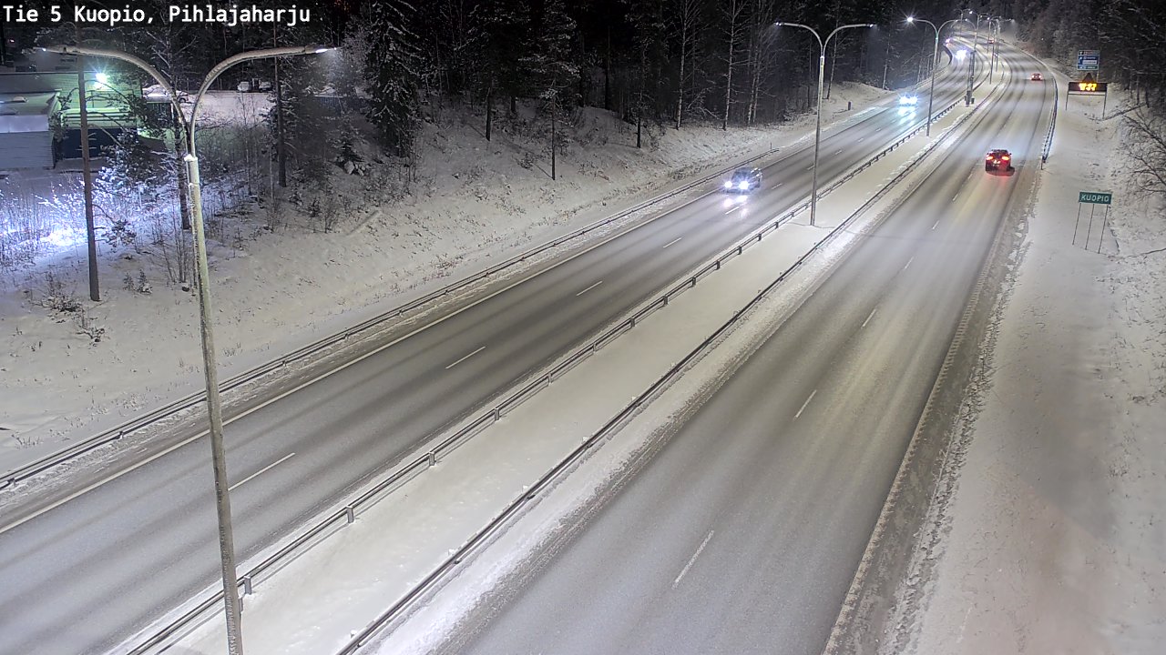 Weather Camera Image Road 5 Kuopio, Pihlajaharju, Kuopio, Pohjois-Savo
