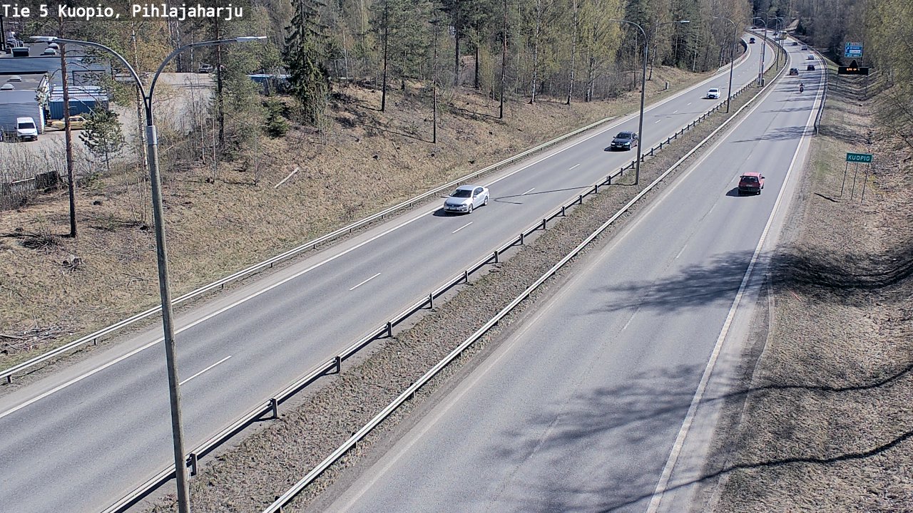 Weather Camera Image Road 5 Kuopio, Pihlajaharju, Kuopio, Pohjois-Savo