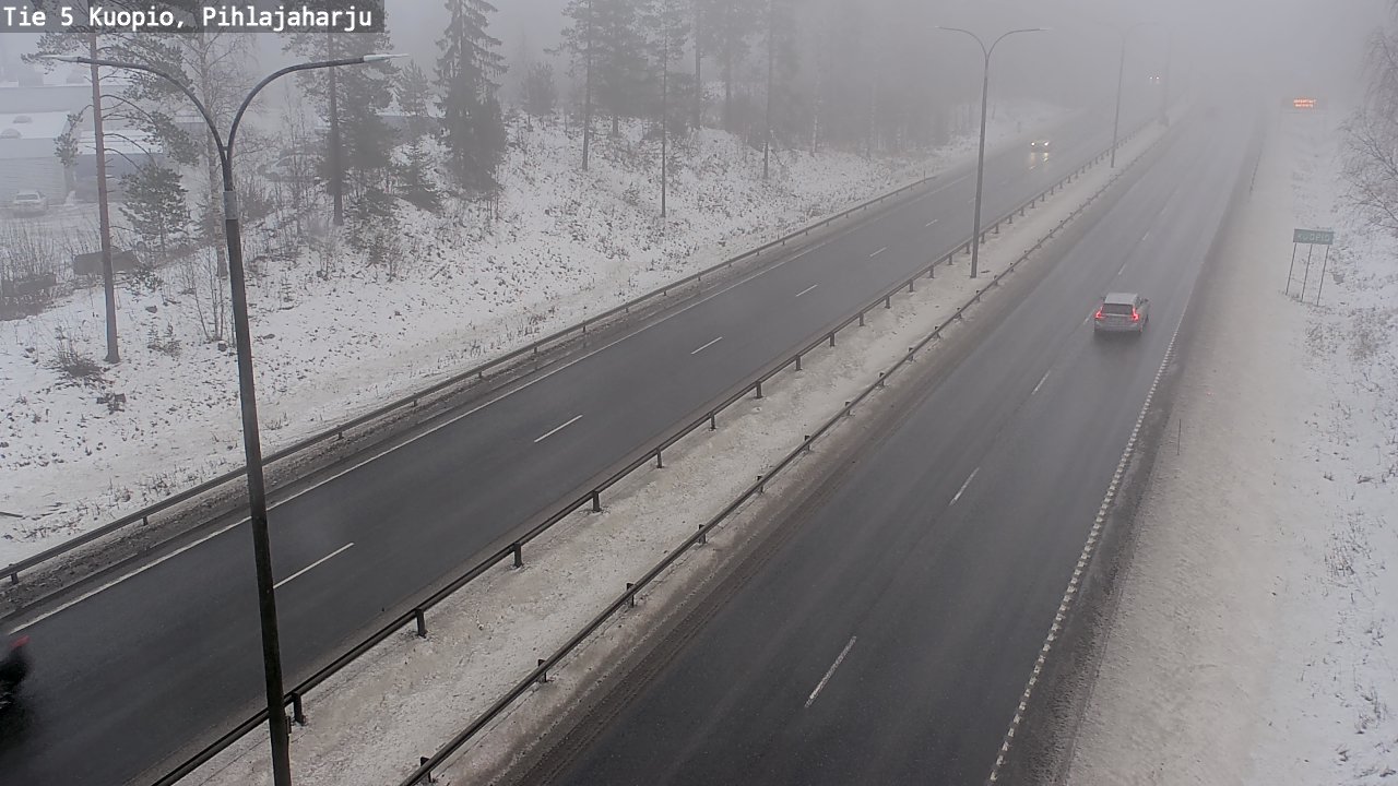Weather Camera Image Road 5 Kuopio, Pihlajaharju, Kuopio, Pohjois-Savo