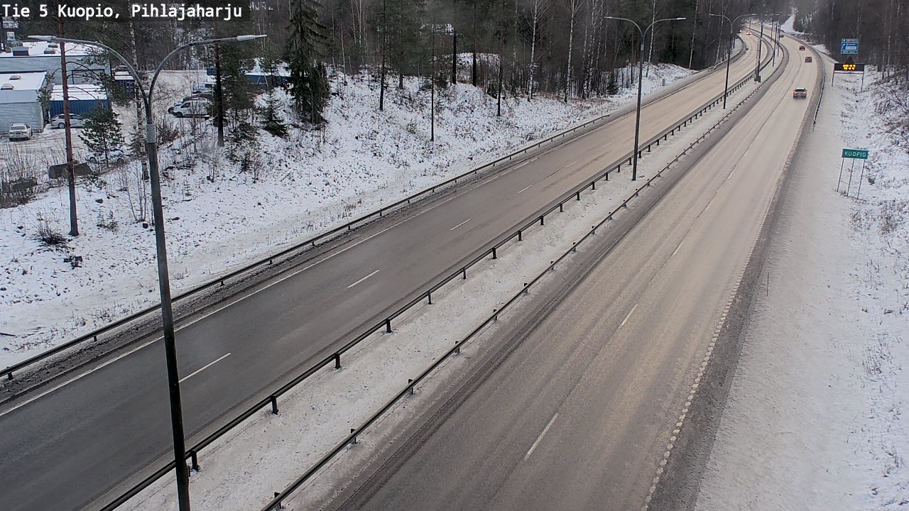 Weather Camera Image Road 5 Kuopio, Pihlajaharju, Kuopio, Pohjois-Savo