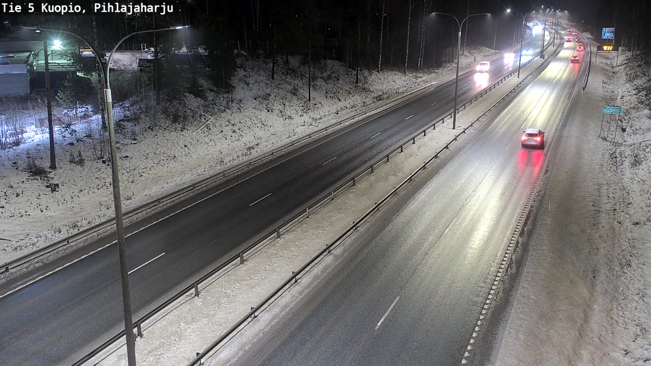 Weather Camera Image Road 5 Kuopio, Pihlajaharju, Kuopio, Pohjois-Savo