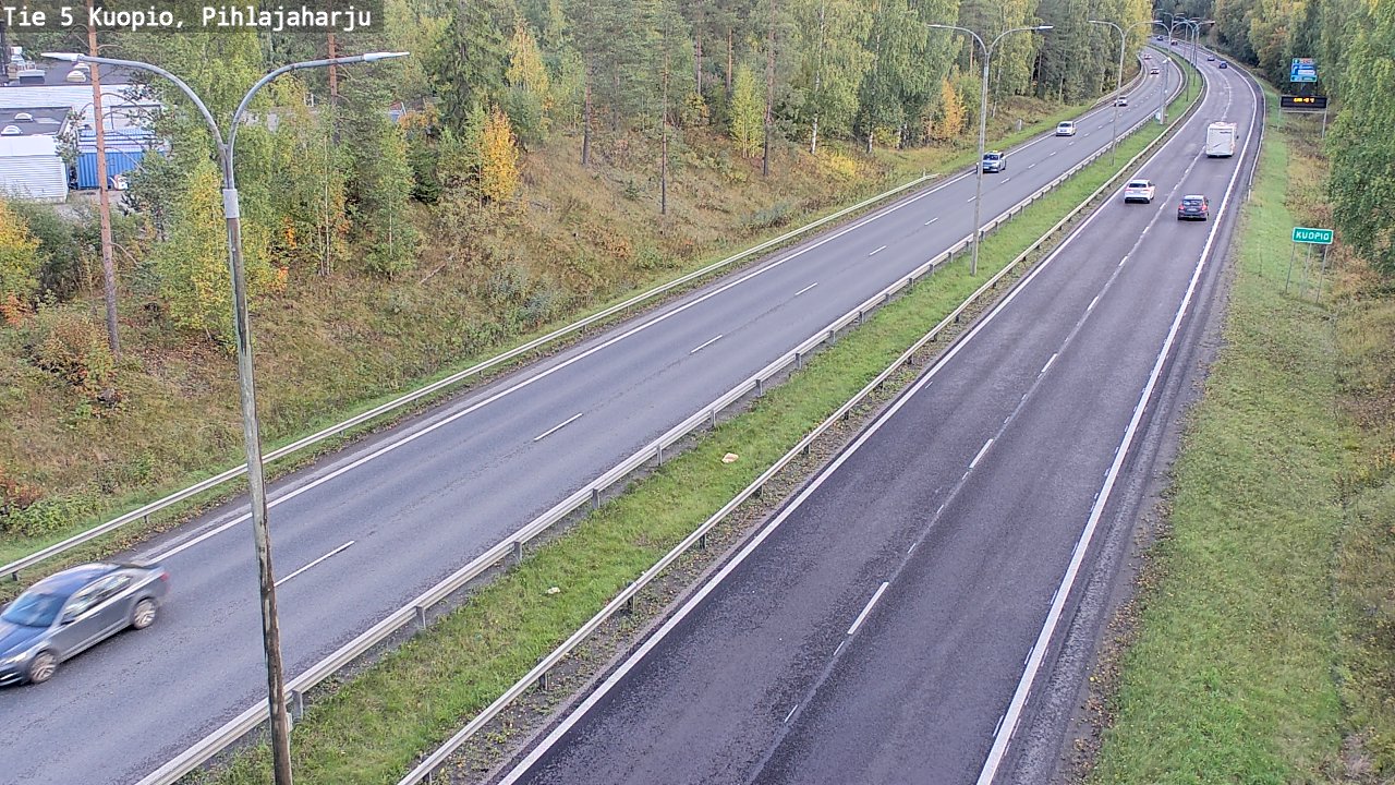 Weather Camera Image Road 5 Kuopio, Pihlajaharju, Kuopio, Pohjois-Savo