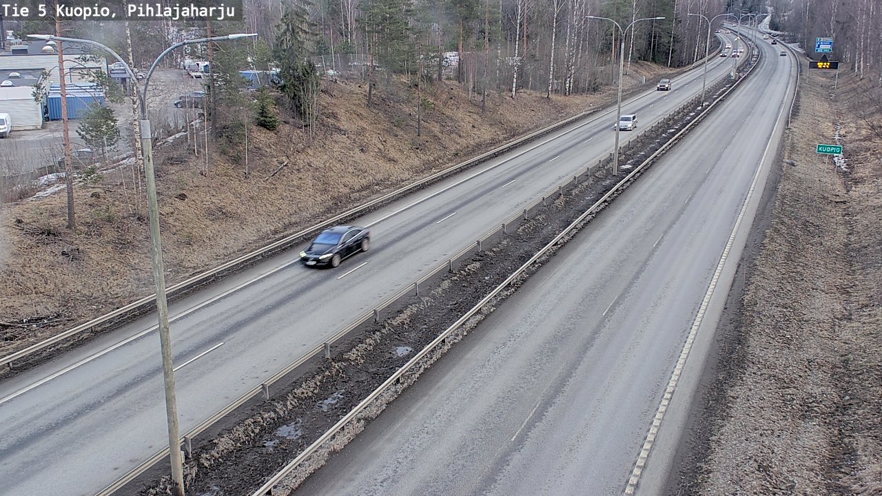 Weather Camera Image Väg 5 Kuopio, Pihlajaharju, Kuopio, Pohjois-Savo