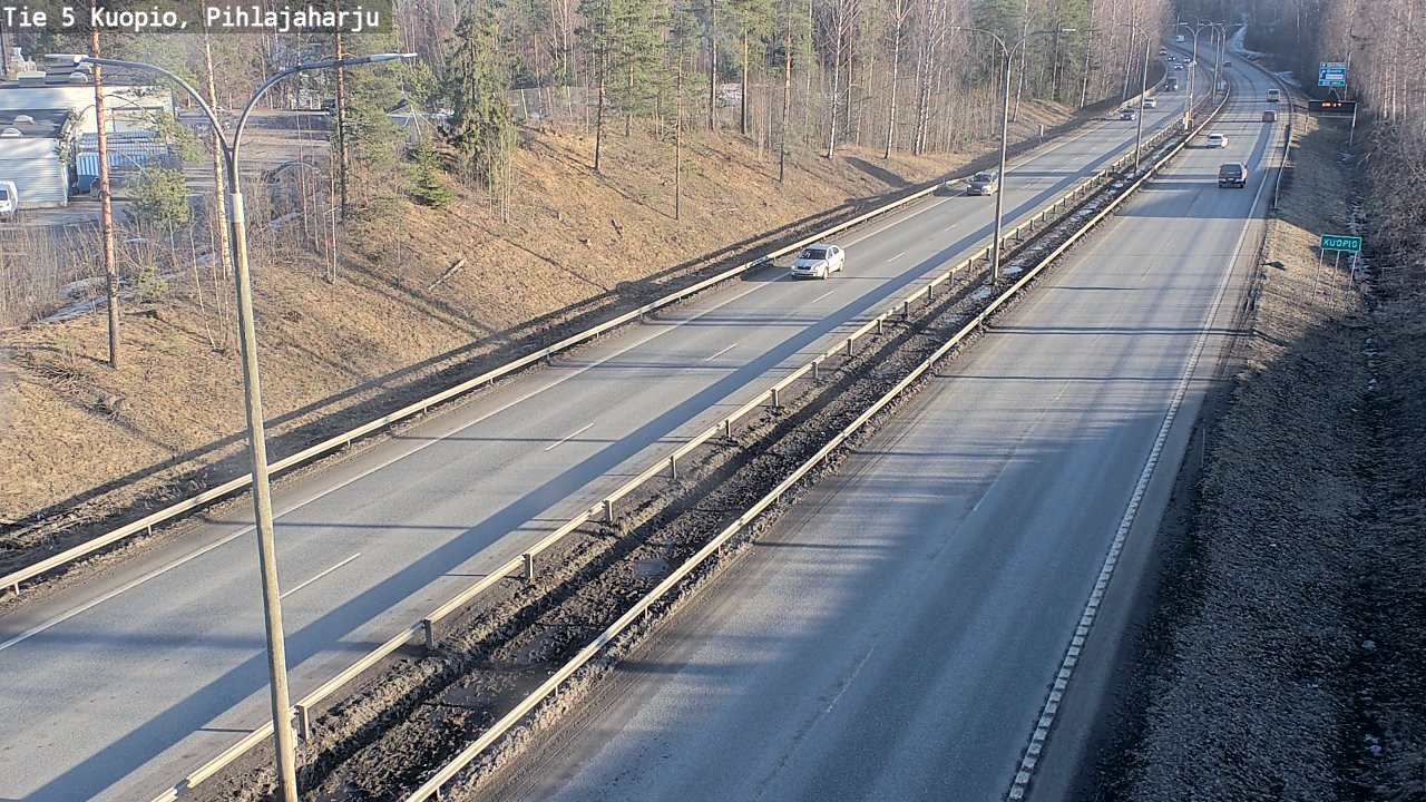 Kelikamerat Kuva Tie 5 Kuopio, Pihlajaharju, Kuopio, Pohjois-Savo