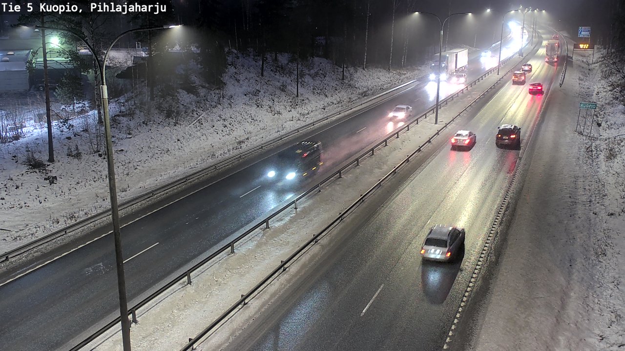 Weather Camera Image Road 5 Kuopio, Pihlajaharju, Kuopio, Pohjois-Savo