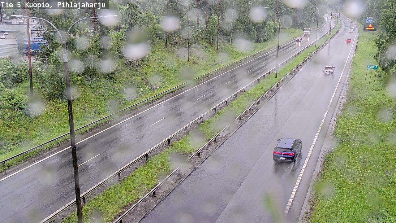 Weather Camera Image Väg 5 Kuopio, Pihlajaharju, Kuopio, Pohjois-Savo