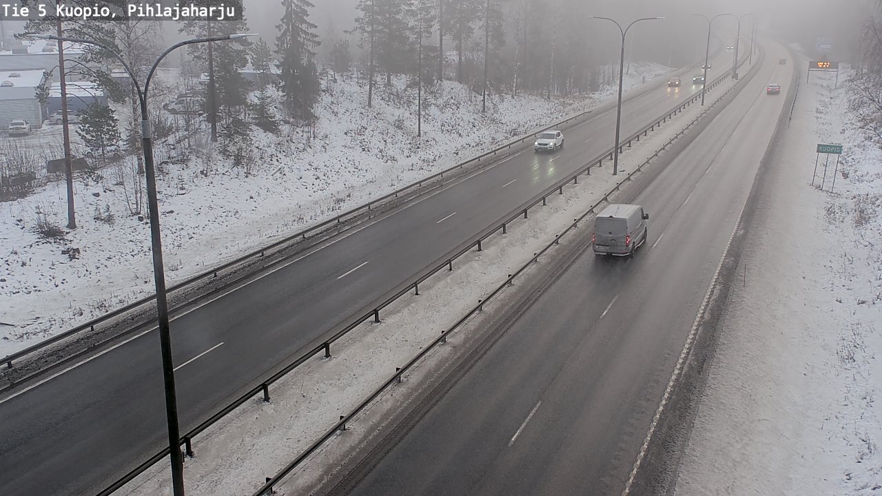 Weather Camera Image Road 5 Kuopio, Pihlajaharju, Kuopio, Pohjois-Savo
