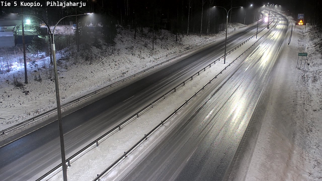 Weather Camera Image Road 5 Kuopio, Pihlajaharju, Kuopio, Pohjois-Savo