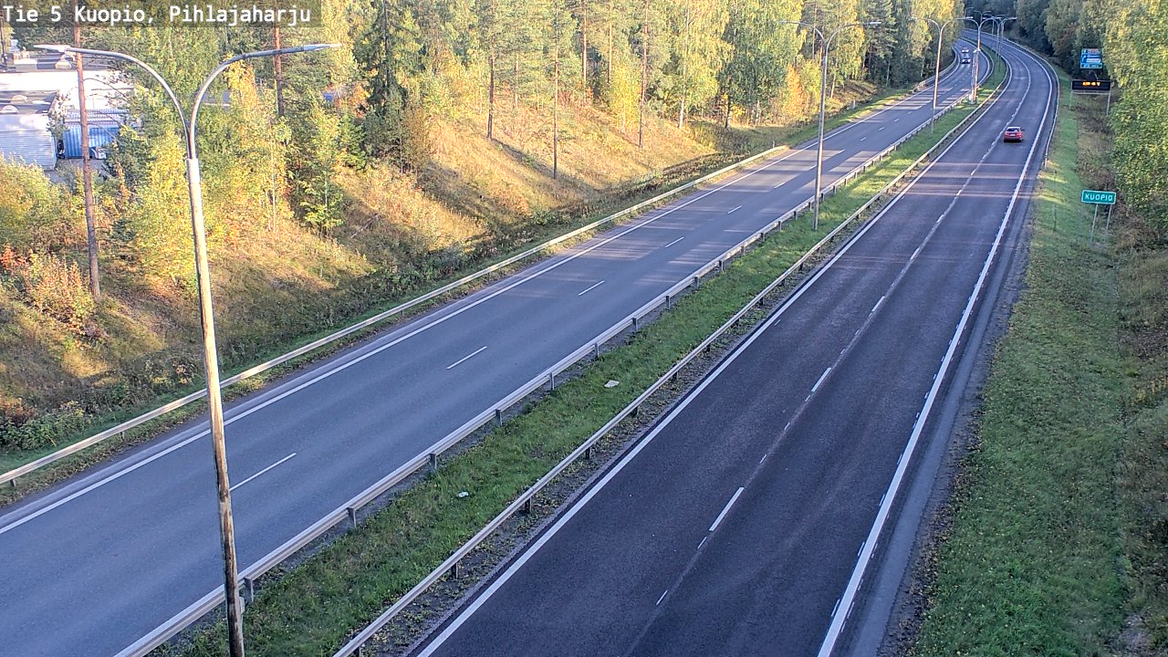 Kelikamerat Kuva Tie 5 Kuopio, Pihlajaharju, Kuopio, Pohjois-Savo
