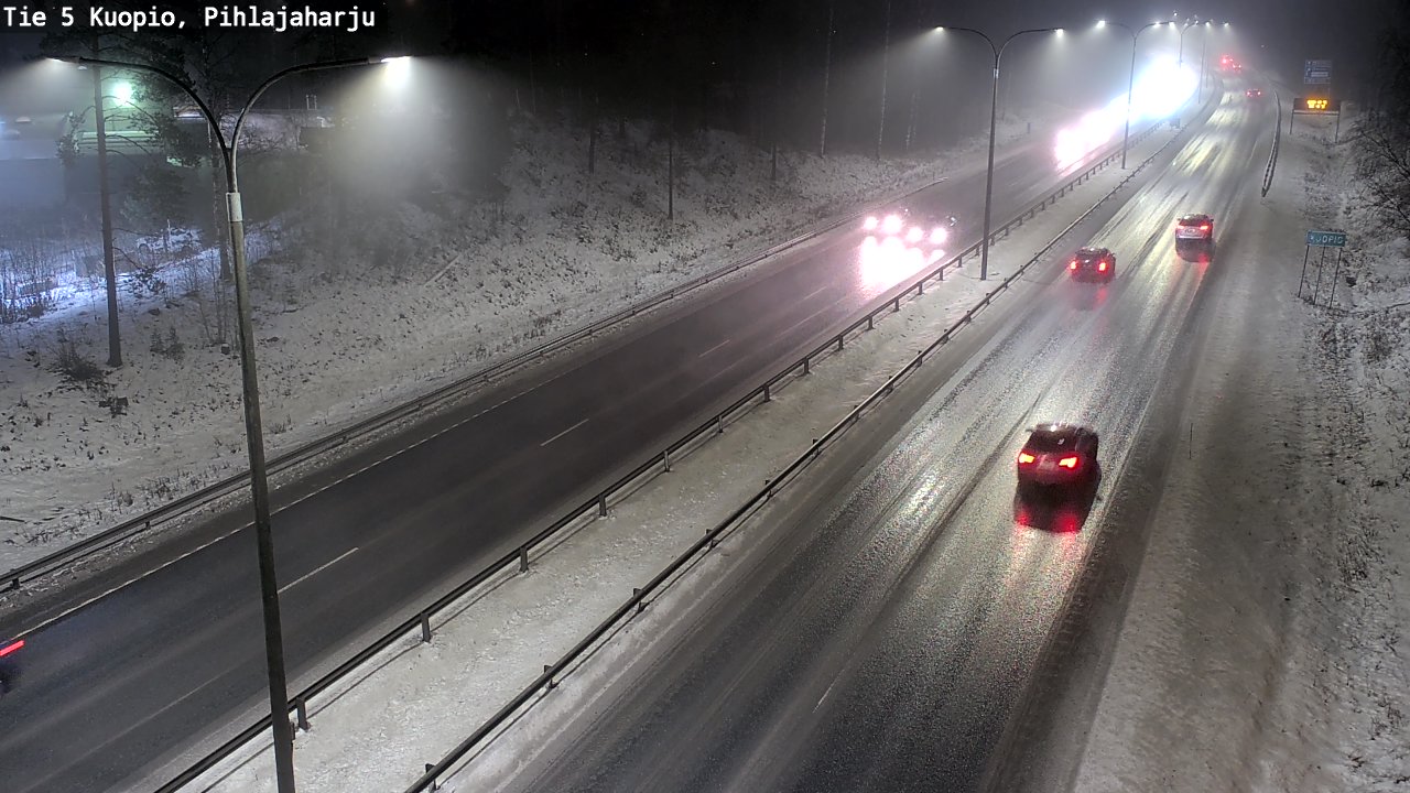Weather Camera Image Road 5 Kuopio, Pihlajaharju, Kuopio, Pohjois-Savo