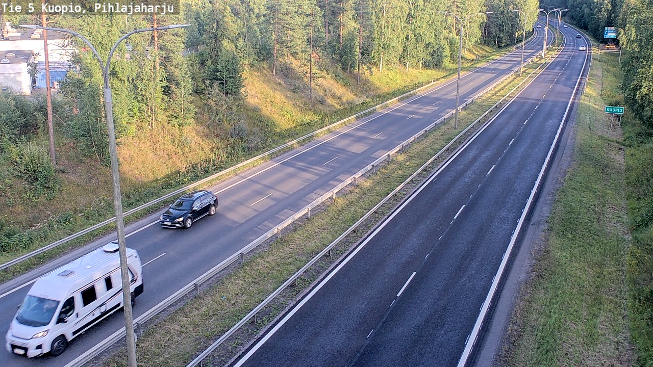 Kelikamerat Kuva Tie 5 Kuopio, Pihlajaharju, Kuopio, Pohjois-Savo